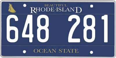 RI license plate 648281