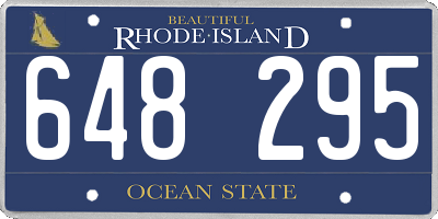 RI license plate 648295
