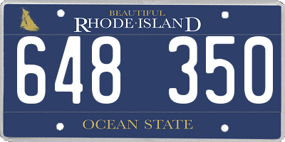 RI license plate 648350
