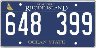 RI license plate 648399