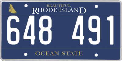 RI license plate 648491