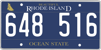 RI license plate 648516