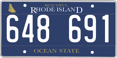 RI license plate 648691