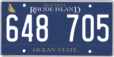 RI license plate 648705