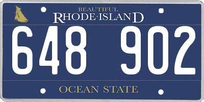RI license plate 648902