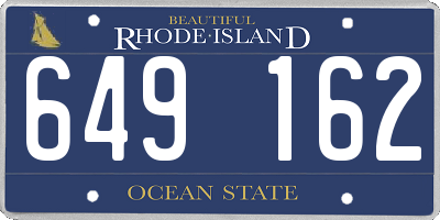 RI license plate 649162