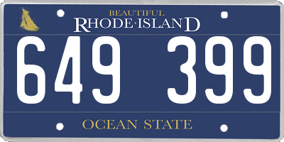 RI license plate 649399