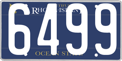 RI license plate 6499