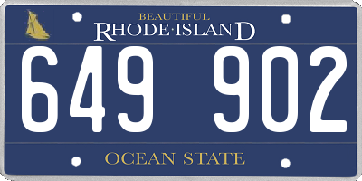 RI license plate 649902