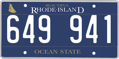RI license plate 649941