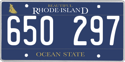 RI license plate 650297