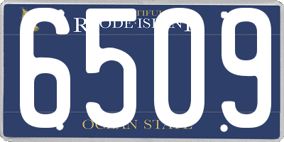 RI license plate 6509