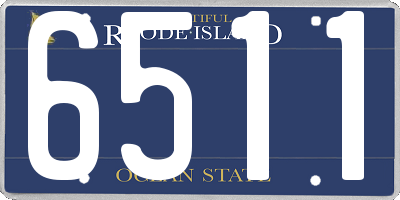 RI license plate 6511