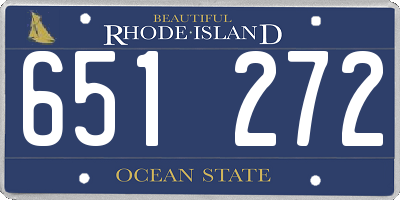 RI license plate 651272