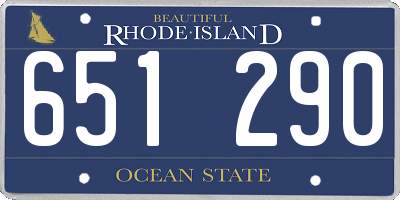 RI license plate 651290