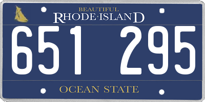 RI license plate 651295