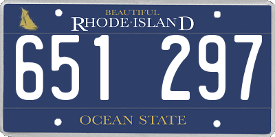 RI license plate 651297