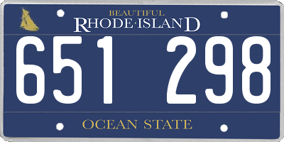 RI license plate 651298