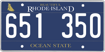 RI license plate 651350
