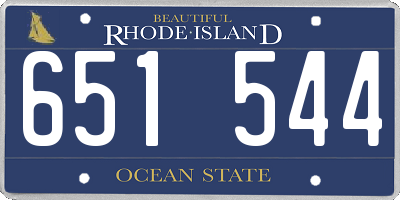 RI license plate 651544