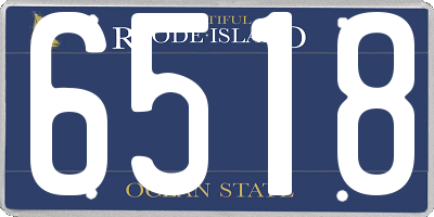 RI license plate 6518