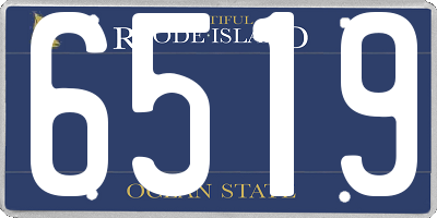 RI license plate 6519