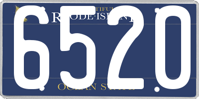 RI license plate 6520