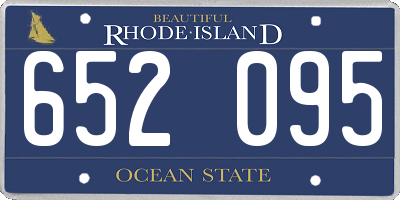 RI license plate 652095