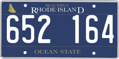 RI license plate 652164