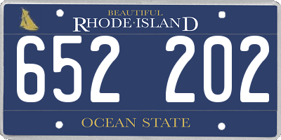 RI license plate 652202