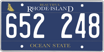 RI license plate 652248