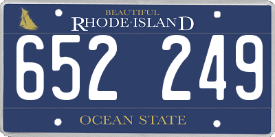 RI license plate 652249