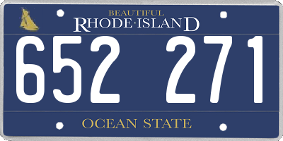 RI license plate 652271