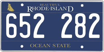 RI license plate 652282