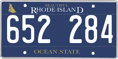 RI license plate 652284