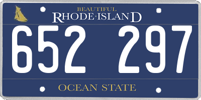 RI license plate 652297