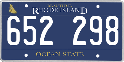 RI license plate 652298