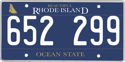 RI license plate 652299