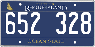 RI license plate 652328