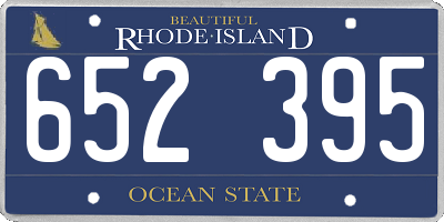RI license plate 652395