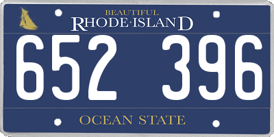 RI license plate 652396