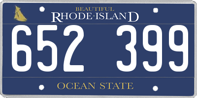 RI license plate 652399