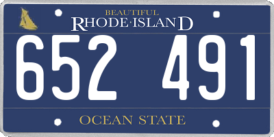 RI license plate 652491
