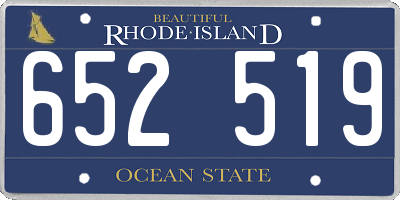 RI license plate 652519