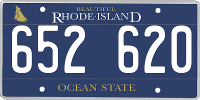RI license plate 652620