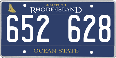 RI license plate 652628