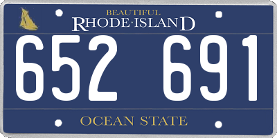 RI license plate 652691