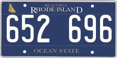 RI license plate 652696