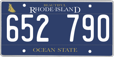 RI license plate 652790