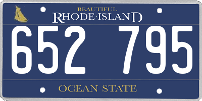 RI license plate 652795